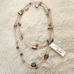 NEW Peyote Bird Fred Spirit Multi-Color Beaded Gemstone Long Necklace